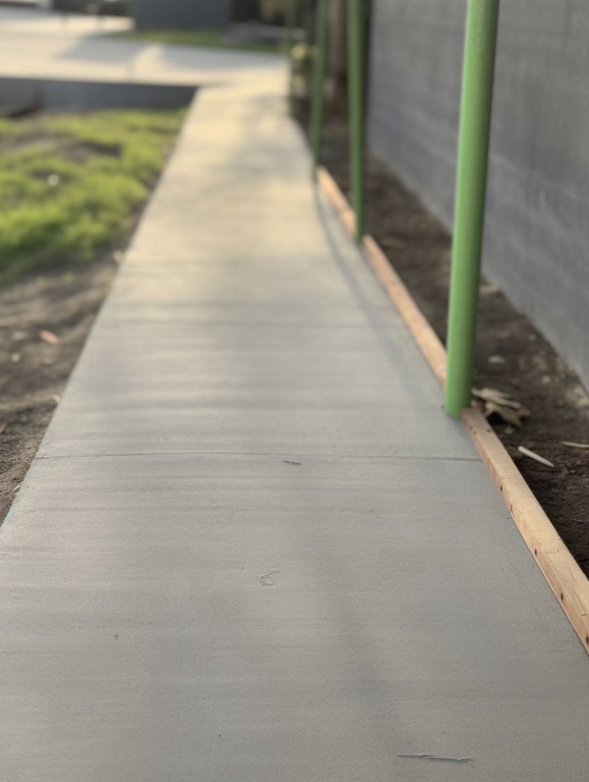 Our team of concreters in Epping installing conrete driveway