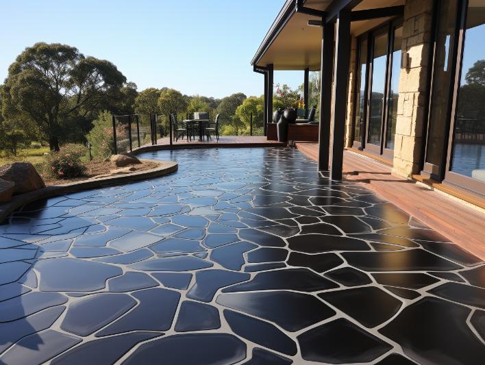 Stamped concrete driveway Melbourne